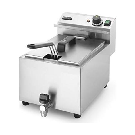Friggitrice Masterpro 230V 3,5kW 8L con rubinetto - Hendi 209202