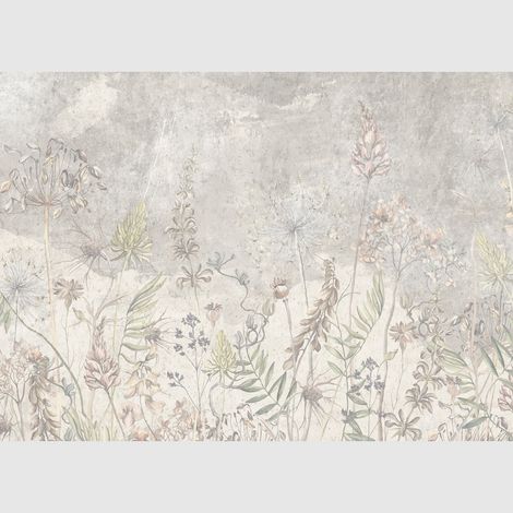 Papier peint intissé - Fleurs de jardin vintage - 375x270 cm (1/3)