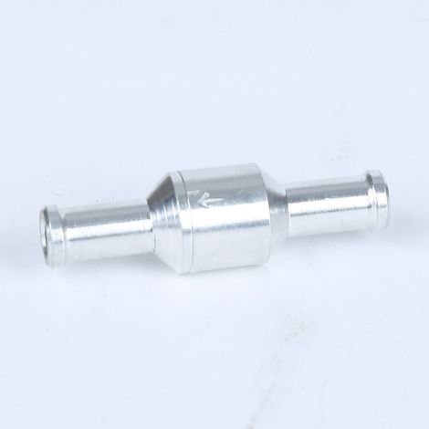 válvulas de retención unidireccionales en línea de 10 mm de aluminio para mangueras de agua, gasolina, biodiésel, refrigerante y accesorios para bombas de presión de agua. (1/5)