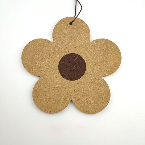 Sous-verre en liège style nordique, forme fleur pour table de cuisine et salle à manger, protection thermique (1/5)