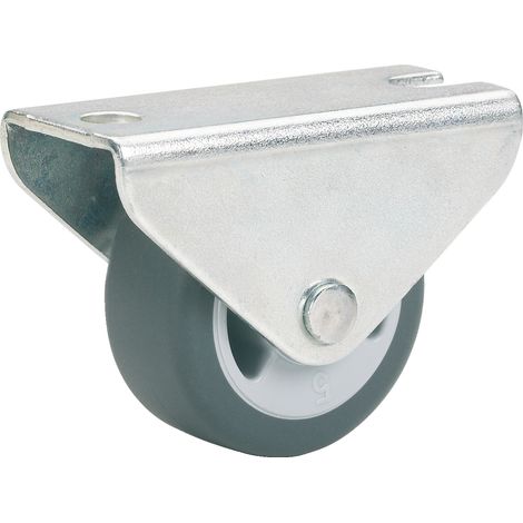 Parkett Bockrolle (Transportrolle) Rad ø 50 mm Tragkraft 55 kg verzinkt grau (1/2)