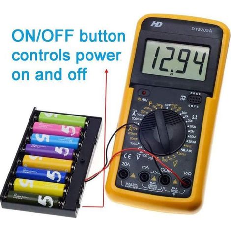 Support De Batterie AA - Boîtier Plastique Avec Interrupteur Marche Arrêt - Alimentation 12 V Pour Électronique - 2 Pièces (1/5)
