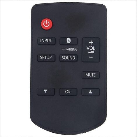 1 télécommande universelle, compatible systèmes home cinéma N2QAYC000098/SC-HTB580/SC-HTE80, ergonomique, sans programmation, finition noire (1/5)