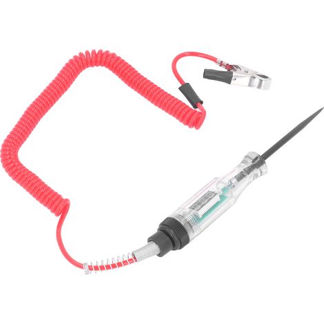 Stylo testeur automobile, testeur de circuit LED à affichage numérique, testeur électrique pour la détection de tension, de courant et de résistance, fil rouge, nouveau modèle (1/5)