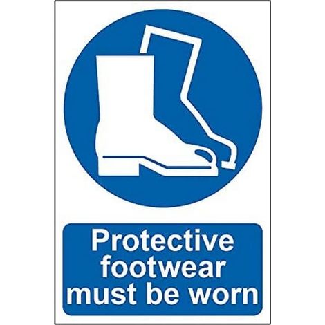 Protective Footwear Scan Badge - PVC, 200 x 300mm, Single Unit, Must Be Worn (1/2)