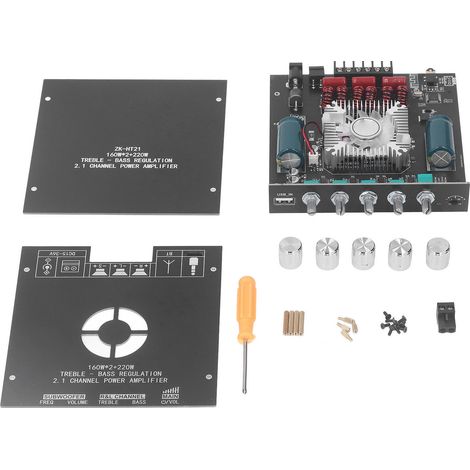 Module Amplificateur Audio Bluetooth avec Contrôle Aigus/Basses pour Magasin Maison, 15-36V DC (1/5)