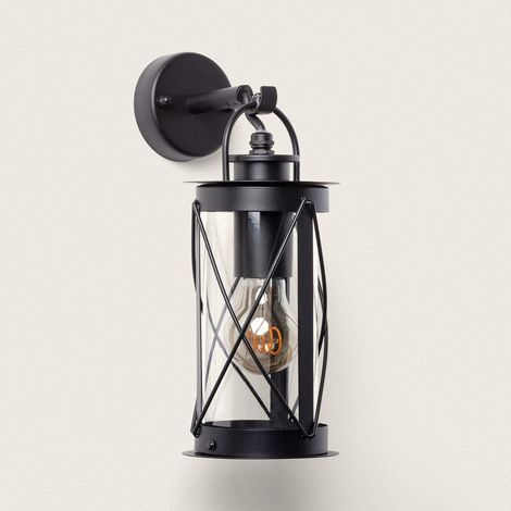 Lampe Murale Extérieure Acier Inoxydable Gedja Noir (1/5)