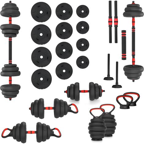 SGN120 PRO SET 6 EN 1 JUEGO DE PESAS 20 KG HMS