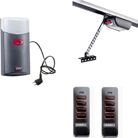 Sommer – Boîtier de commande et chariot moteur pour DUO VISION 650 – 2 télécommandes SO4018V000 – Éclairage intégré – Force de traction 650N