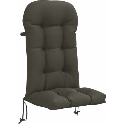 Sun Lounger Cushion PUTTEN 100% Polyester Anthracite vidaXL (1/5)