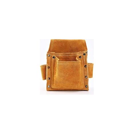 Ceinture porte-outils en cuir professionnelle avec 2 porte-marteaux, pour charpentier, électricien –