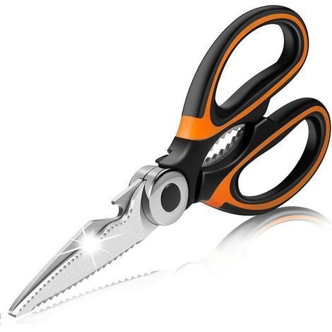 Forbici da cucina in acciaio inox da 9 cm – Lama di precisione per carne, pesce, verdure ed erbe aromatiche – Lavabili in lavastoviglie (1/5)