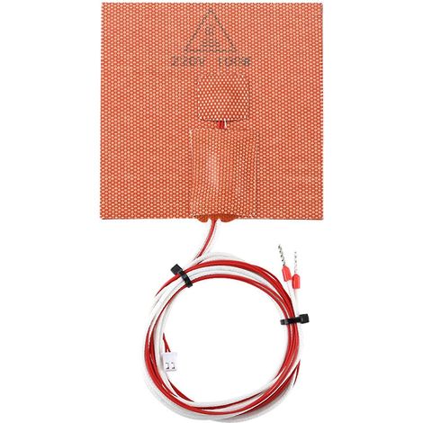 100 x 100 mm, 100 W, 220 V Silikon-Heizmatte für 3D-Drucker-Heizbett/Bauplatte (1/4)