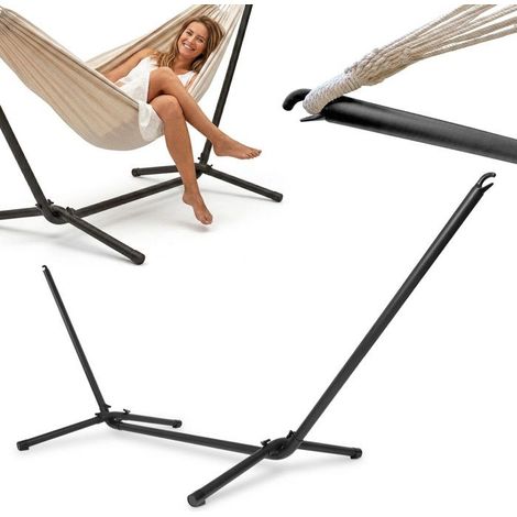 Supporto per amaca - HYPERMOTION - HYP72 STELAZHAM 2 - Struttura in acciaio verniciato a polvere - Carico massimo 110 kg - 295×100×96 cm (1/5)