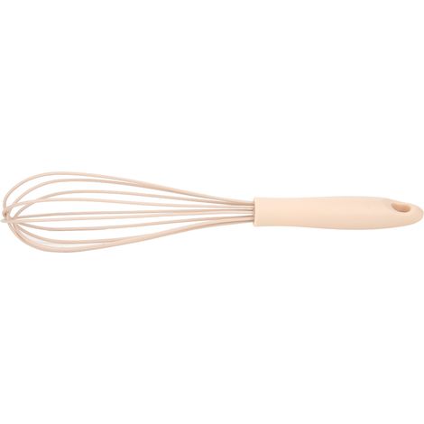 Mini fouet à œufs manuel en silicone rose, mélangeur et batteur pour cuisine, ustensile de préparation culinaire