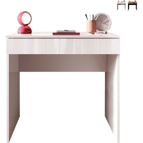 Platzsparender 78x50x76cm Bürotisch mit Schublade Kirk - Weiß