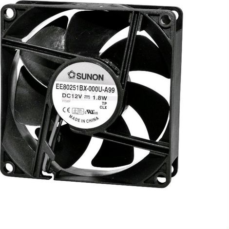 Sunon EE80251S31000U999 Axiallüfter 12 V/DC 56.05 m³/h (L x B x H) 80 x 80 x 25 mm