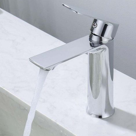 Mitigeur Lavabo Robinet Salle de Bain Mitigeur Vasque Robinet Lave Main Robinetterie Acier inoxydable