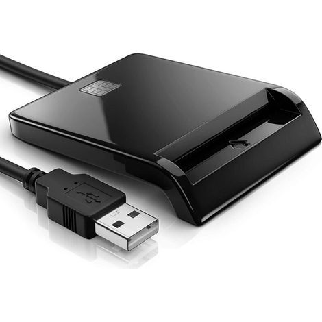 Lecteur de Cartes à Puce USB pour CAC DOD - Compatible Windows macOS Linux Sécurisé pour Accès Militaire (1/4)