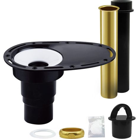 Kit de Drainage de Baignoire Libre avec Tube en Cuivre et ABS, Plaque de Fond et Adaptateur [Modèle Baignoire Libre] [Kit Drainage] (1/5)