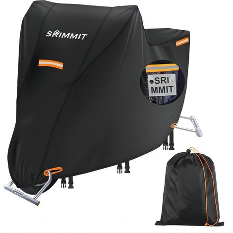 Motorrad Abdeckplane Winterfest Wasserdicht 420D Oxford-Stoff Kennzeichenfenster (1/5)