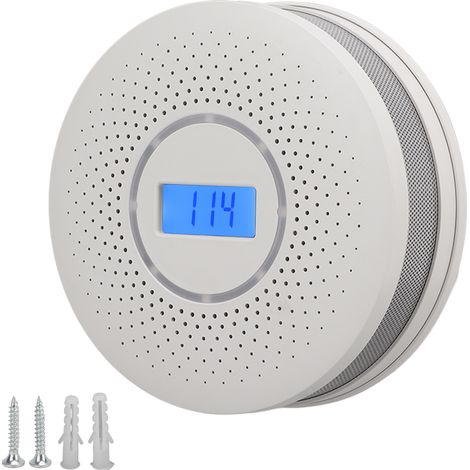 Détecteur de gaz à microprocesseur, faible consommation, compact et pratique, équipement de sécurité domestique fiable. (1/4)