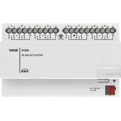 01525 Actuador para 8 persianas Knx