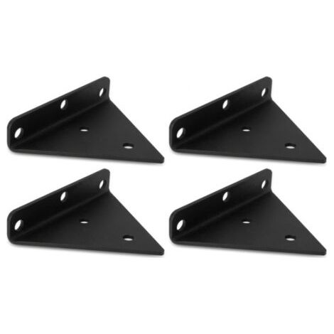 Lot de 4 Support Etagere Triangle, 8CM Supports D'étagère Flottant en Fer, Support Étagère Mural en Métal Pour Étagères Ouvertes de Bricolage (1/5)