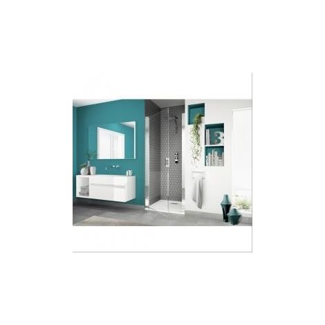Paroi de douche porte pivotante Smart OT P Kinedo 87 à 91cm