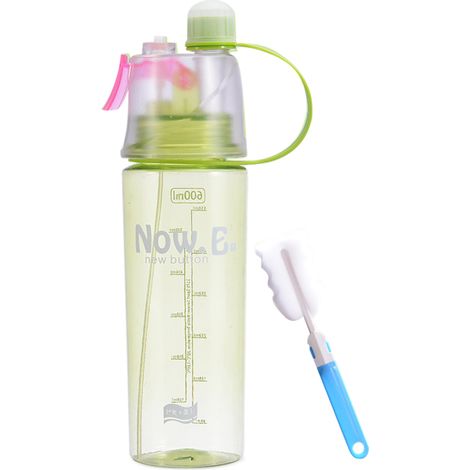 Mist'N Sip Isolierte Wasserflasche  BPA-frei, 2-in-1-Funktion zum Besprühen und Trinken, auslaufsicherer Verschluss mit Lasche: 590 ml