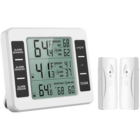 Thermomètre pour réfrigérateur, thermomètre numérique pour congélateur avec moniteur de température (1/5)