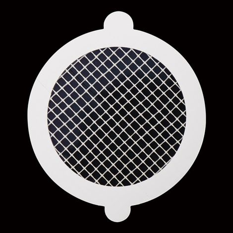 20 pegatinas desechables para desagües de ducha, bañeras y fregaderos de cocina redondas, de 90 mm de diámetro (distancia entre orificios de 3,5 mm). (1/5)
