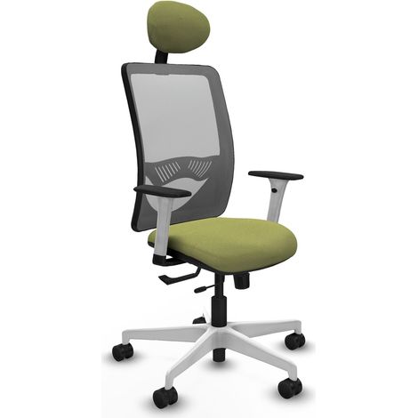 Chaise de bureau piqueras y crespo Zulema blanc soutien lombaire (1/2)