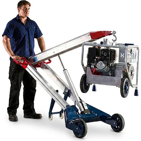 Grue d'atelier pliante semi électrique avec crochet de levage - Levée max 1900mm - Charge max 140kg - 300778 (1/5)