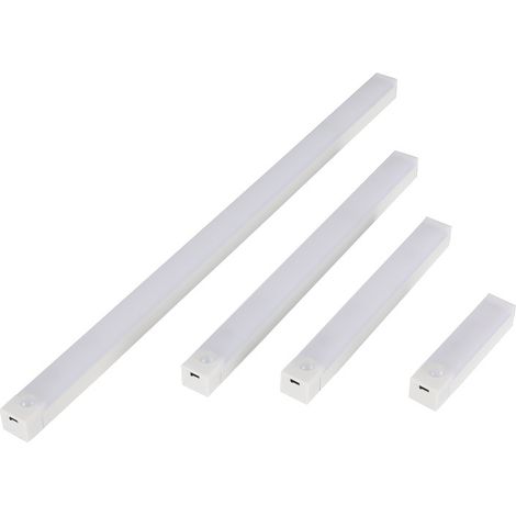 Lampe LED rechargeable à détecteur de mouvement sous meuble - Veilleuse USB à intensité variable pour chambre et couloir 50 cm (1/5)