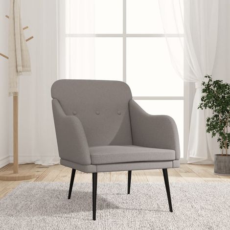 Sessel Taupe 63x76x80 cm Stoff