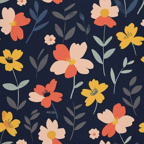 Tela decorativa para exteriores Oxford - Motivo floral I DX5104 (1/5)