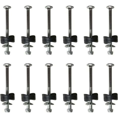 Lot de 12 entretoises de trampoline avec vis pour fixer le trampoline - Accessoires de rechange pour trampoline