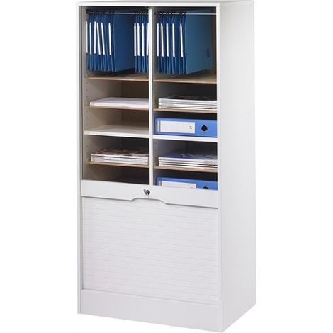 Classeur à rideau large blanc Office 140cm (1/3)