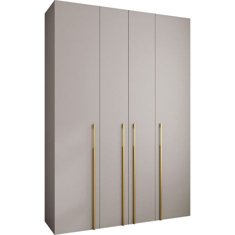 Armario Hartford 570, Cachemira, 246x170x52cm, Puertas de armario: Con bisagras, Número de estantes: 0 (1/5)
