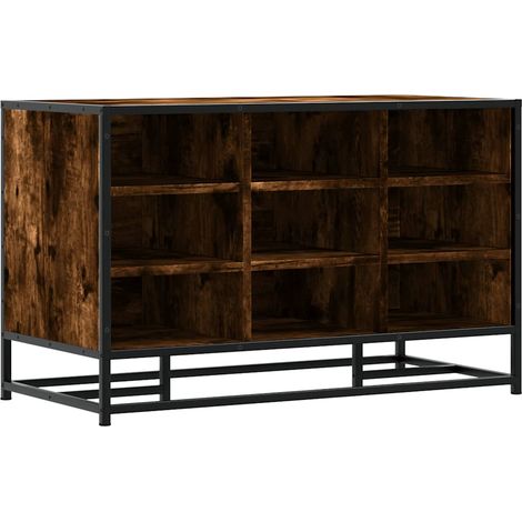 Maison Exclusive - Schuhbank Räuchereiche 84x40x53,5 cm Holzwerks