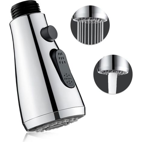 2 Modes G 1/2 Douchette pour Robinet Robinet Douchette Cuisine Pommeau Douchette Evier, Convient pour La Cuisine, La Tête de Remplacement Du Robinet Extractible de L'évier de Blanchisserie (1/5)