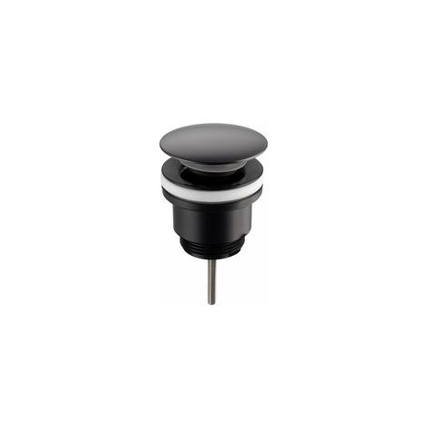 Noir mat bonde, Pop-Up，Bouchon universel compatible avec lavabo et bidet avec ou sans trop-plein
