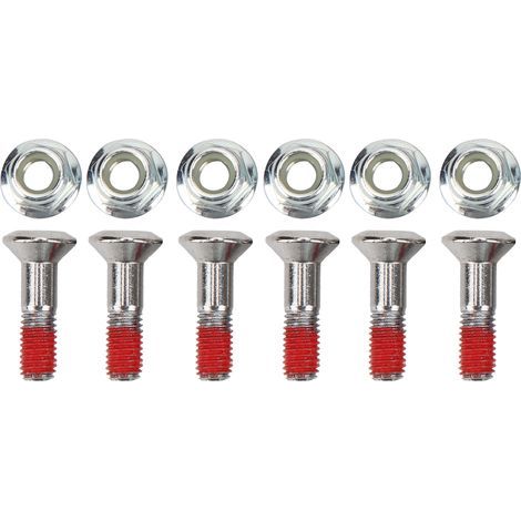 6 rondelles de boulon de pignon M8 en alliage d'aluminium nickelé pour Yamaha YZ YZF (1/5)