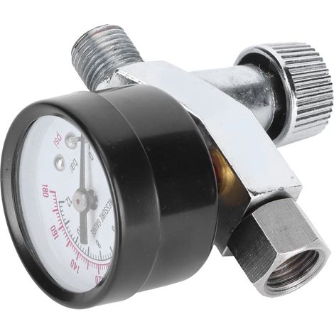 Filtre Séparateur Eau Huile 1/4in avec Manomètre pour Pistolet de Peinture (1/5)
