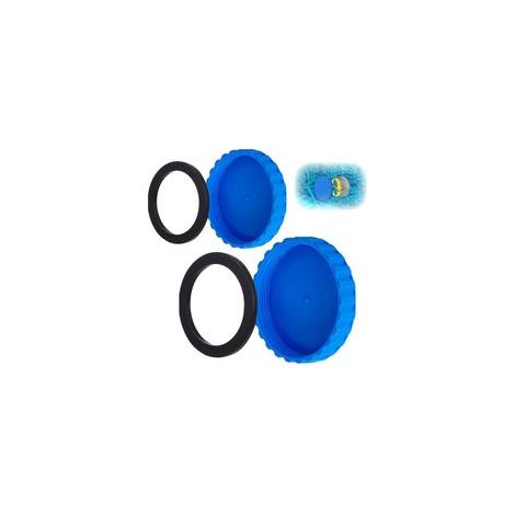 2 Pièces Fermeture Hivernale pour Piscines Intex Kit de Fermeture Hivernale pour Piscines Bouchon D'Étanchéité d'hiver,avec Joints Assortis Résistantes au Gel et Étanches