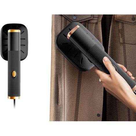 Fer à vapeur portable USB pour vêtements - Mini fer à vapeur portable - Noir (1/5)