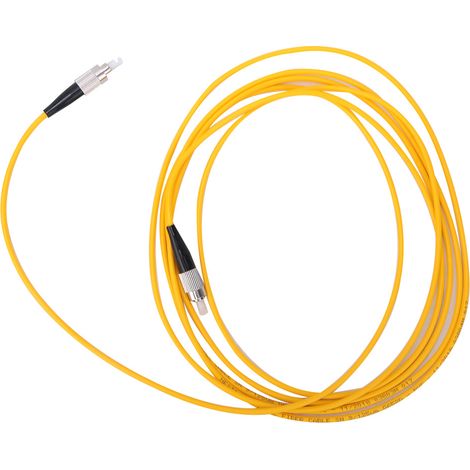 2 Stück 3 Meter FC/UPC zu FC/UPC Singlemode-Glasfaser-Patchkabel, gelb (1/5)