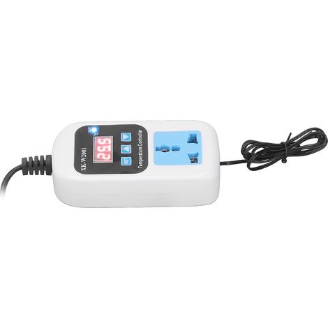 Régulateur de température Thermostat de prise électronique à affichage numérique réglable automatique pour serre EU Plug 110-220V (1/5)