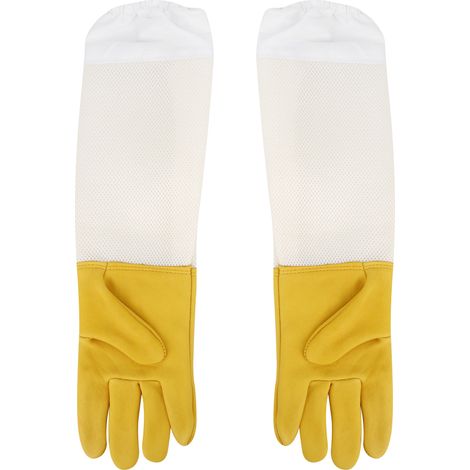 Paire de gants de protection pour apiculteurs, manches longues en maille, outil de travail pour apiculteurs, taille XL (1/5)